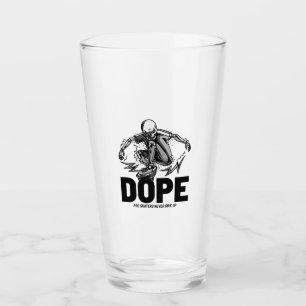 Skater skeleton glass