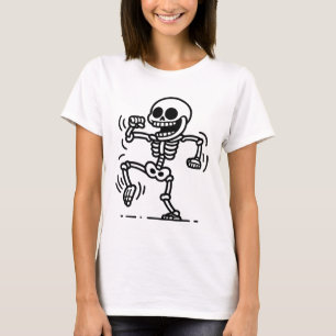  “Skater Skull – Ride or Die Skeleton” T-Shirt