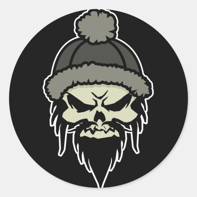 Skater Skull Sticker (Front)