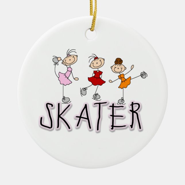 Skater T-shirts and Gifts Ceramic Ornament (Front)