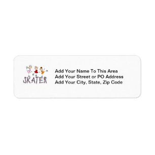 Skater T-shirts and Gifts Return Address Label