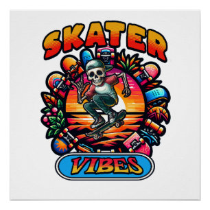 SKATER VIBES! POSTER