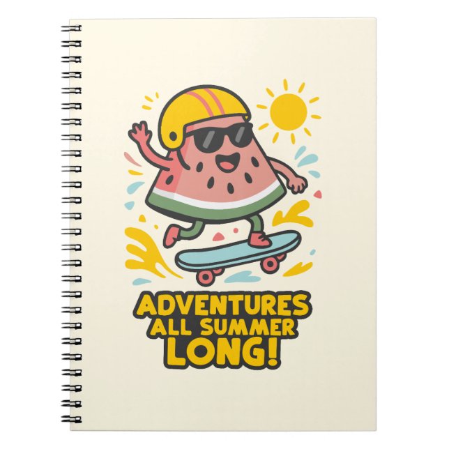 Skater Watermelon Notebook (Front)