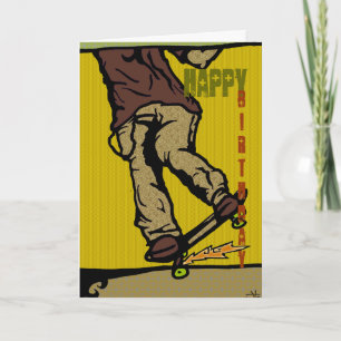 skaters2, Happy, Birthday Card
