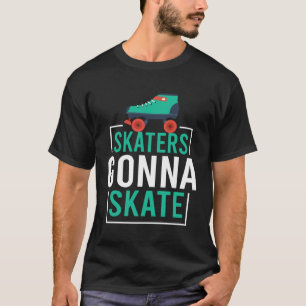 Skaters Gonna Skate Vintage Roller Skating T-Shirt