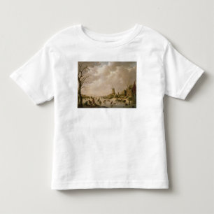 Skaters on a Frozen Canal, 1779 Toddler T-Shirt