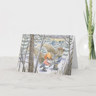 "Skaters Waltz" Christmas Card