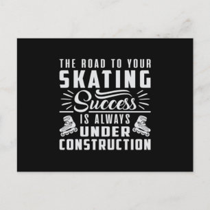 Skates Inline Skating Skating Inliner Funny Gift Postcard