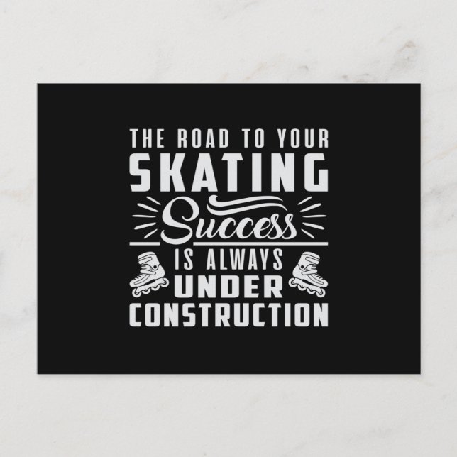 Skates Inline Skating Skating Inliner Funny Gift Postcard (Front)