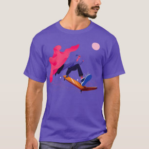 Skatesurfing the PNG format T-Shirt