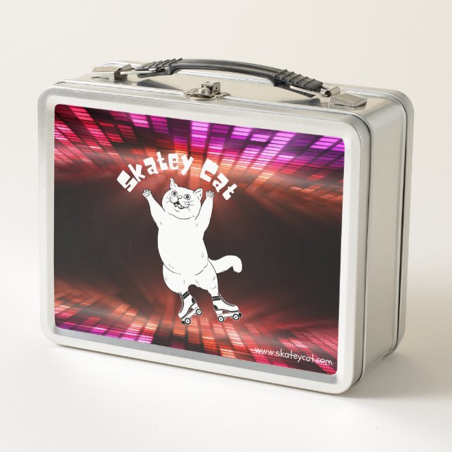 Skatey Cat Lunch Box (Front)
