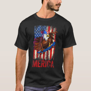 Skating American Eagle 4th Of July Boys Men Americ T-Shirt