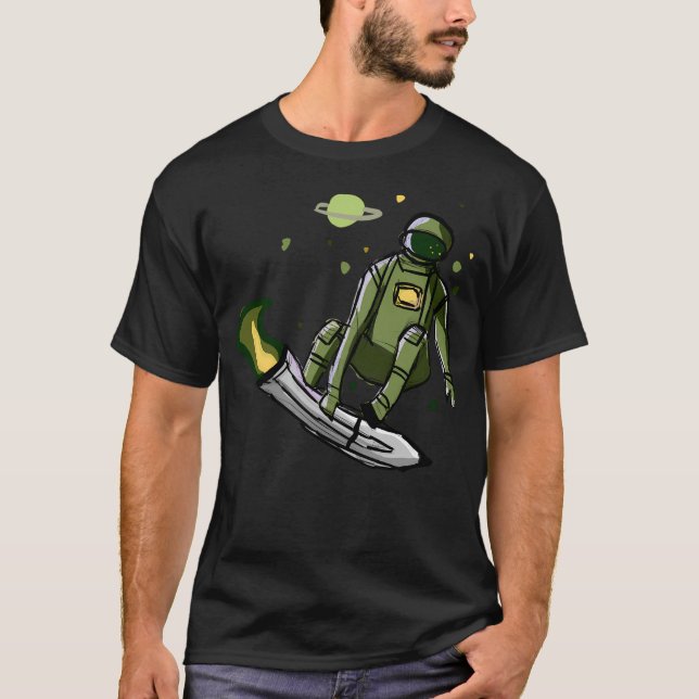 Skating Astronaut T-Shirt (Front)