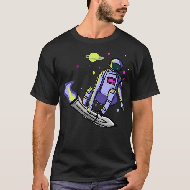 Skating Astronaut T-Shirt (Front)
