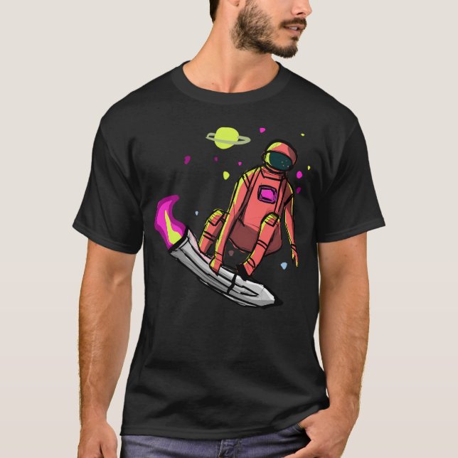 Skating Astronaut T-Shirt (Front)