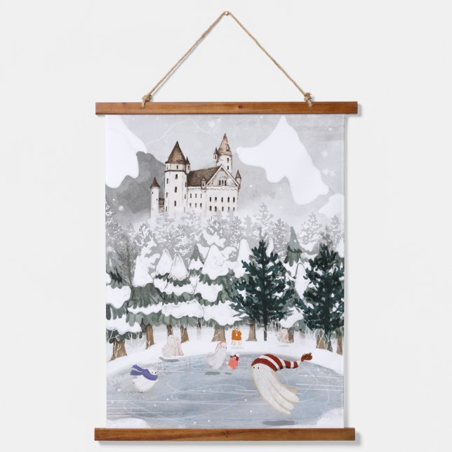 Skating Away Hanging Tapestry (Front)