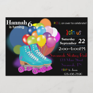 Skating Birthday Party Invitation
