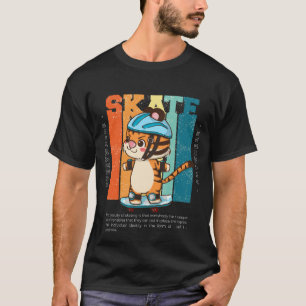 Skating Cat everywhere anywhere T-Shirt