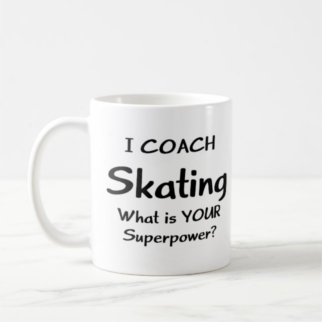skating coach coffee mug (Left)
