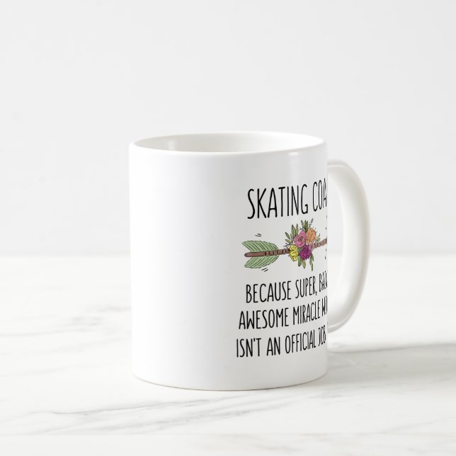 Skating Coach Gift Idea Coffee Mug (Front Right)