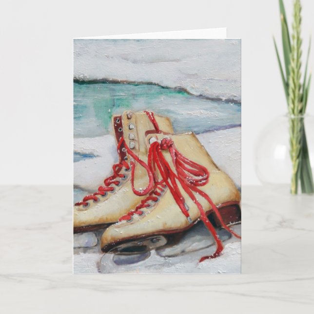 Skating Dreams Holiday Card (Front)