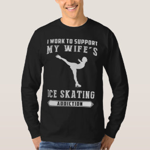 Skating for Laughs: Ice-Skating Addiction Tee! T-Shirt