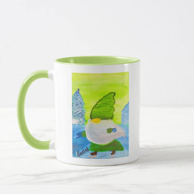 Skating Gnome Mug (Left)