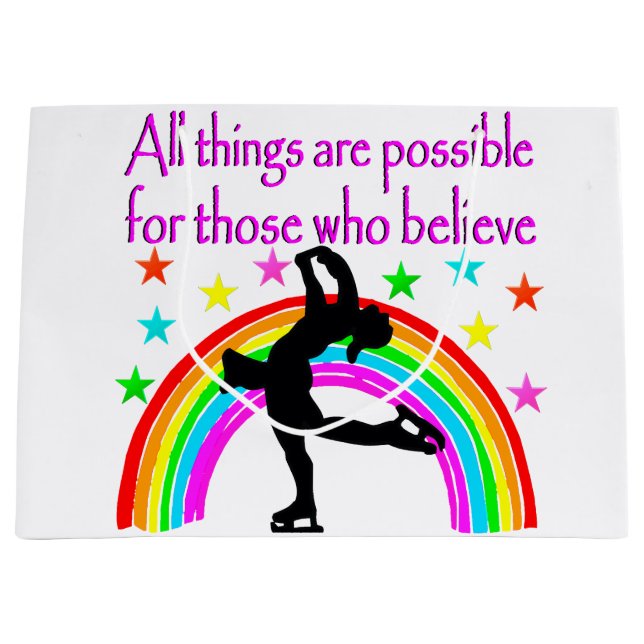 SKATING IS MY LIFE LARGE GIFT BAG (Front)