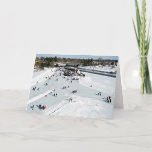 Skating on Dow's Lake at Bronson Bridge Card