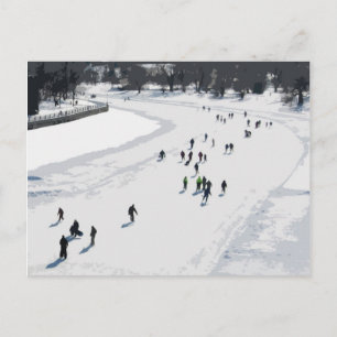 Skating on the Rideau Canal - Postcard
