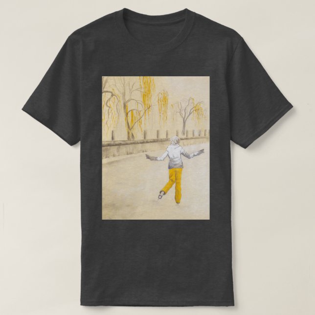 Skating on the Rideau Canal T-Shirt (Design Front)