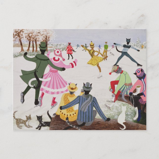 Skating on Thin Ice Postcard (Front)