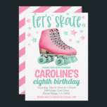Skating Party Birthday Invite<br><div class="desc">Skating Party Birthday Invite

Cute Roller Skate party invite for your next birthday celebration!</div>