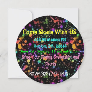 SKATING PARTY CUSTOMIZABLE INVITATIONS - CELEBRATE