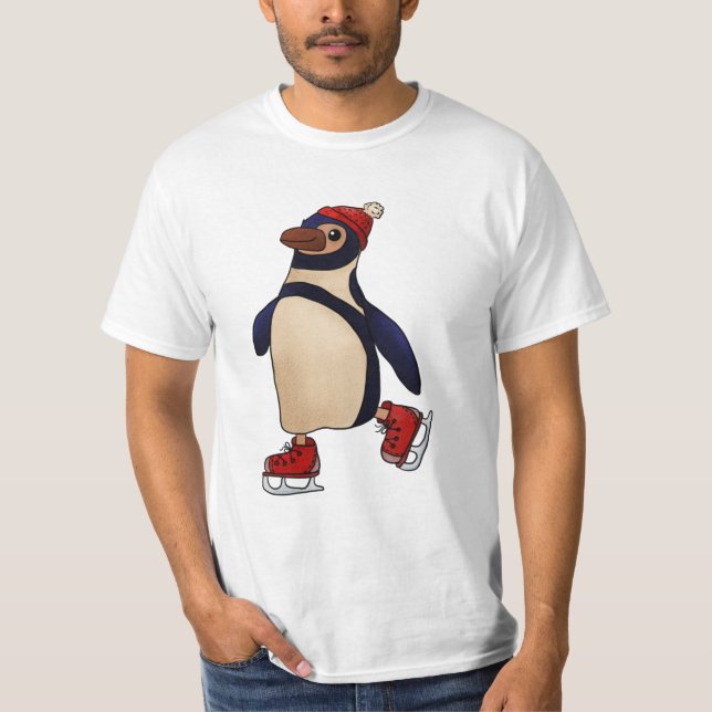 skating penguin T-Shirt (Front)