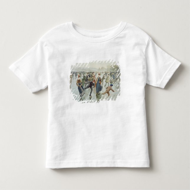 Skating, published by L. Prang and Co. Toddler T-Shirt (Front)