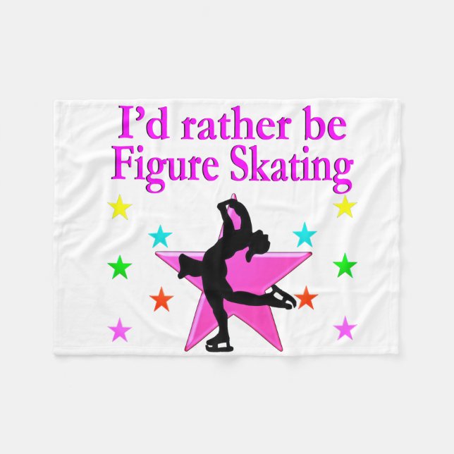 SKATING QUEEN FLEECE BLANKET (Front (Horizontal))