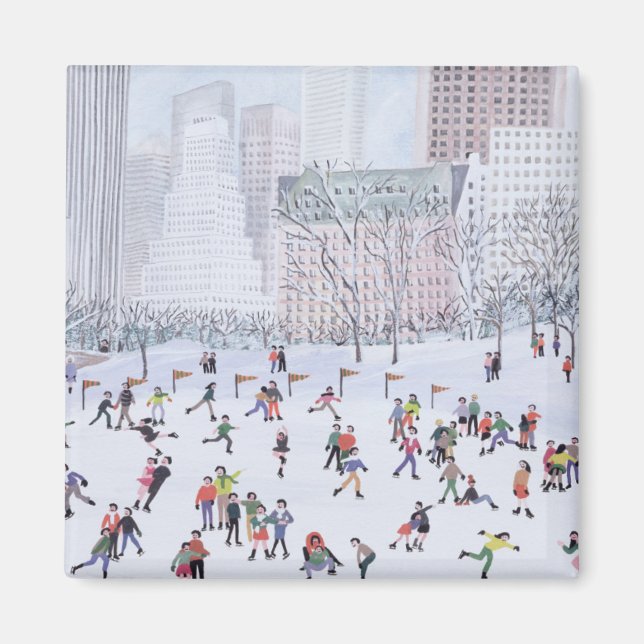 Skating Rink Central Park New York 1994 Magnet (Front)