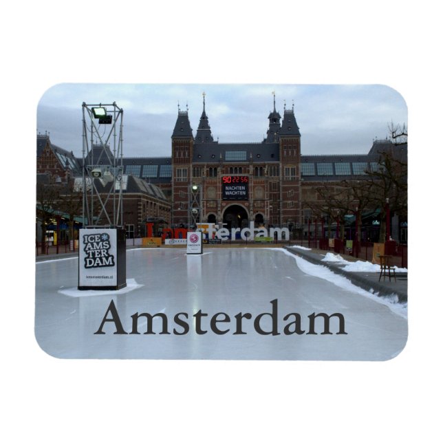 Skating rink, Museumplein, Amsterdam Magnet (Horizontal)