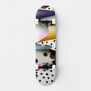 skating rupydetequila board polka dots skateboard