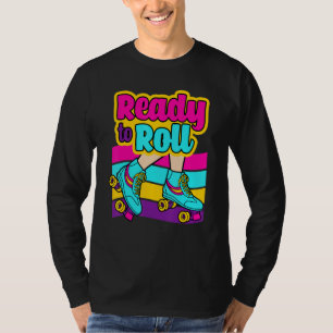 Skating Skates Roller Skater Master Roller Retro V T-Shirt