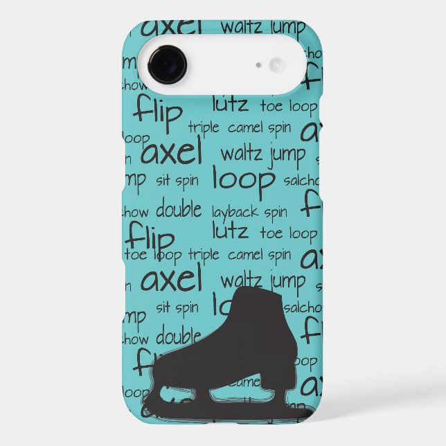 Skating Terms with Skate iPhone Case (Back)