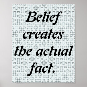 Skaymarts Belief Creates The Actual Fact Poster