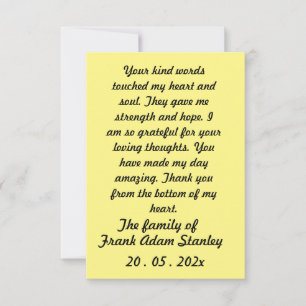 Skaymarts   Calligraphic Hopeful Thank You Card