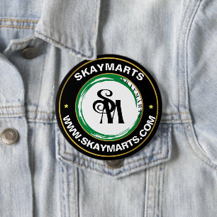 Skaymarts   Company Custom Business Corporate Logo 10 Cm Round Badge