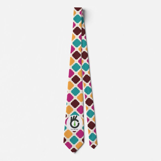 Skaymarts | Custom Corporate Logo Boho Design Tie (Front)
