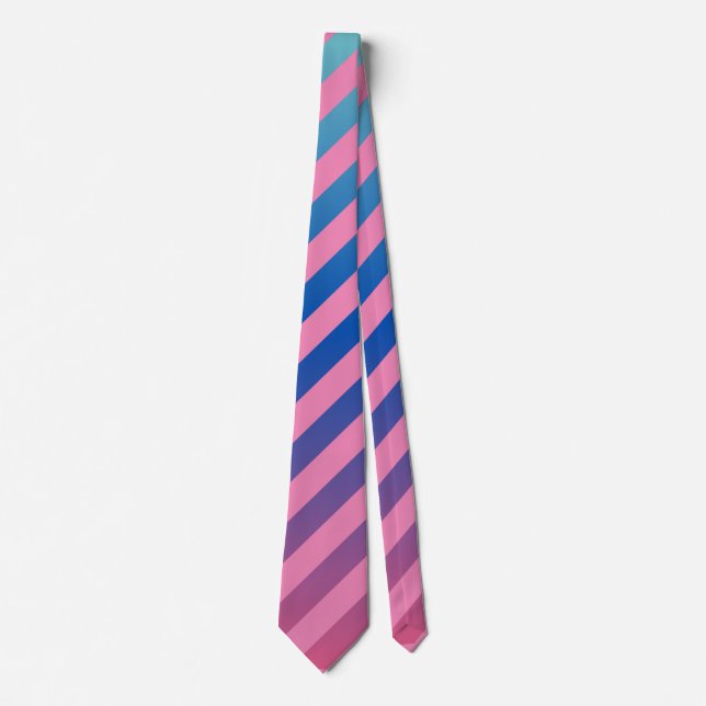 Skaymarts Design Blue Pink Colour Neck Tie (Front)
