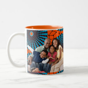 SKAYMARTS   Family Photo African Wax Design  Mug