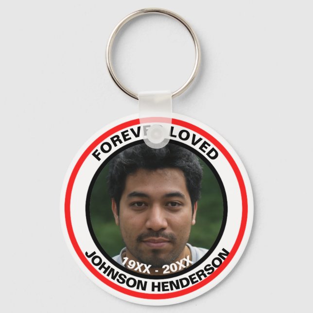 Skaymarts | Forever Loved By Everyone Funeral  Key Ring (Front)