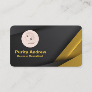 Skaymarts   Minimalist black and yellow QR Code Business Card